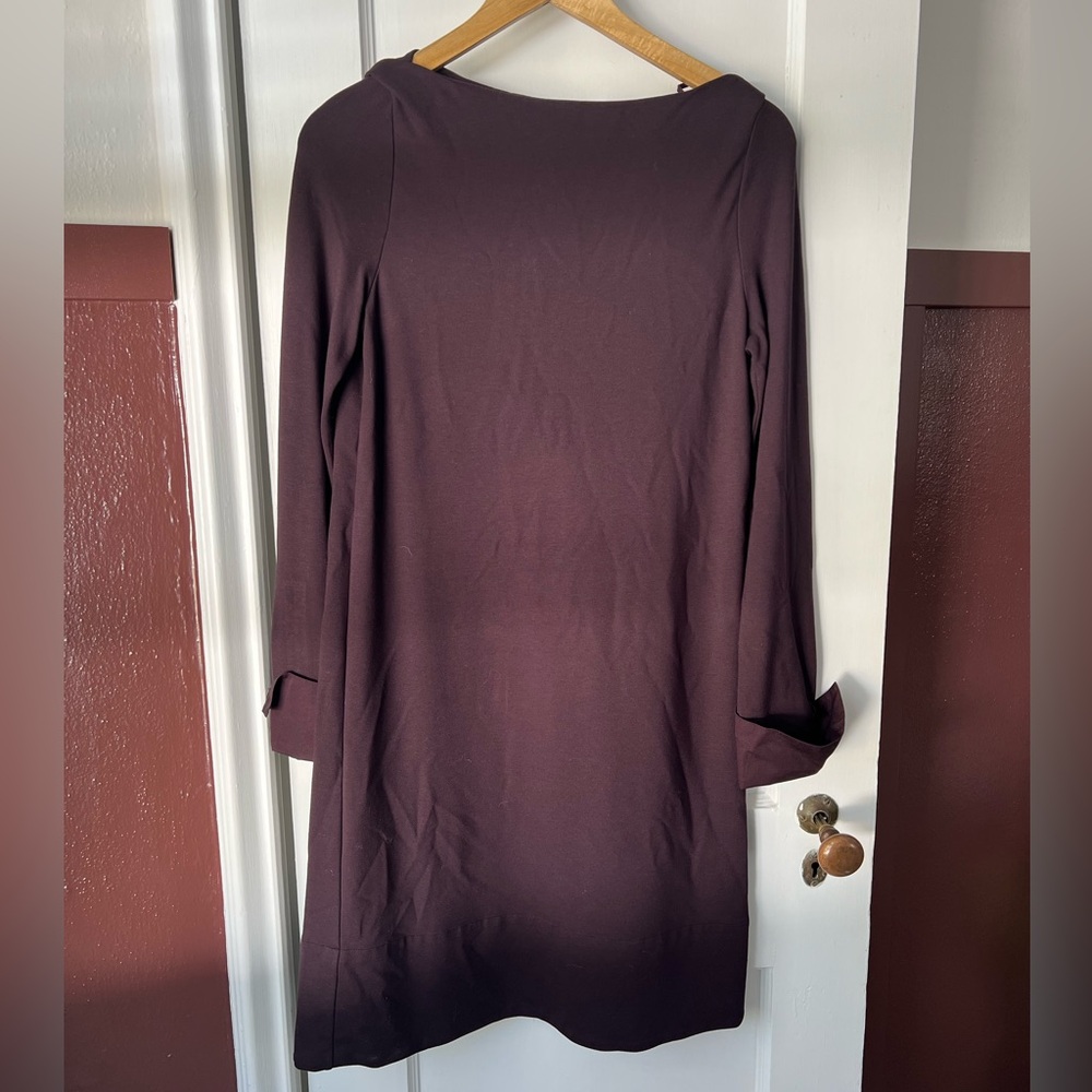 COS Deep Purple Long Sleeve Dress